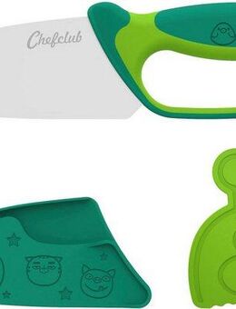 Chefclub Kinderkochmesser Messer für Kinder, grün