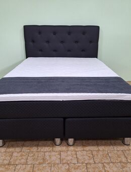 Boxspringbett Regie in 140X200 in Kunstleder Schwarz für nur 799 Euro statt 1399 Euro - Barßel