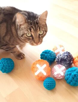 Spielball für Katze oder Hund, Jonglierball, Handarbeit - Koblenz