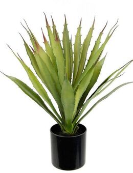 Kunstpflanze Künstliche Agave Aloe Vera im Topf Kunstpflanze, I.GE.A., Höhe 38 cm, Kaktus Kakteen