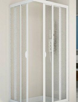 Forte Eckdusche Vela, BxT: 80x80 cm, Acrylglas, variabler Verstellbereich, Höhe 190 cm