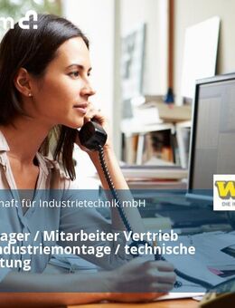 Sales Manager / Mitarbeiter Vertrieb (m/w/d) Industriemontage / technische Dienstleistung - Chemnitz