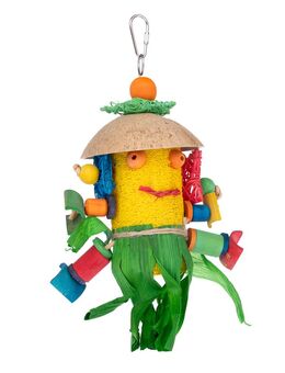 TIAKI Vogelspielzeug Luffa-Männchen - ca. L 30 x B 16 x H 10 cm