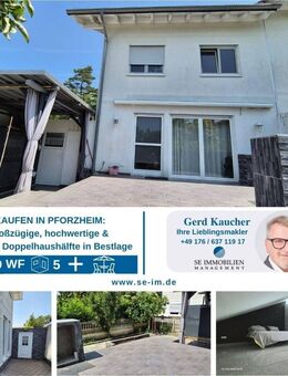 Luxuriös Wohnen.- hochwertige & moderne Doppelhaushälfte in Bestlage von Pforzheim zu verkaufen! - Pforzheim