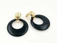 Ohrringe aus 8 kt Gold mit Onyx - Leimen Zentrum