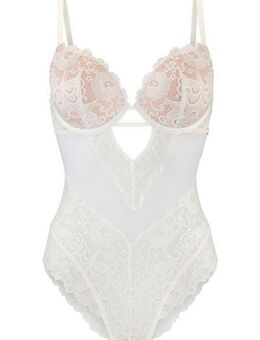 JETTE Body aus floraler Spitze mit Push-up-Effekt, sexy Dessous, Reizwäsche