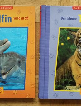 Kinderbuch mit Klappen, Tierkinder-Bibliothek Delfin Delphin Tiger ab 4 Jahren - Krefeld