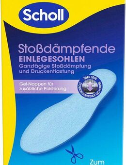 Scholl Einlegesohlen stoßdämpfende Einlegesohlen (Packung, extra dünn, 1 Paar)