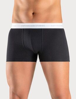 Copenhagen Studios Boxer Boxershorts für Herren (Packung, 3-St., 3er Pack) mit weißem Logo-Bund