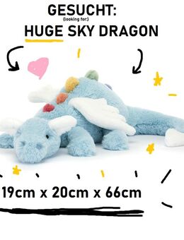 GESUCHT: Jellycat HUGE sky dragon - Essen