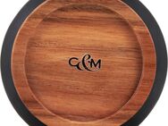 Cole & Mason Aufbewahrungssystem Hinxton, Keramik, (1-tlg), stylische Keramikaufbewahrung, Deckel aus Akazienholz