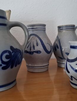 4 Apfelwein Bembel ein großer, zwei mittlere und ein kleiner - Gründau
