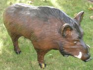 Dekofigur Wildschwein mittel als Gartendeko - Hergisdorf