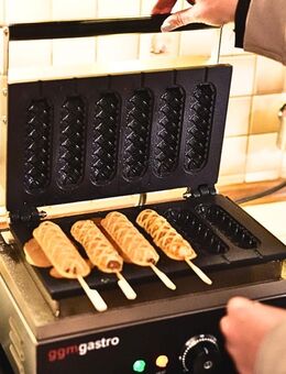 Corn Dog Maker MIETEN Waffeln am Stiel - Waffel Maker leihen - Deutsch Evern