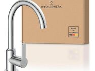 WASSERWERK Spültischarmatur WK 5, Wasserhahn, Küche, Einhebelmischer 360° schwenkbar, Cold-Start-Funkt., geräuscharm