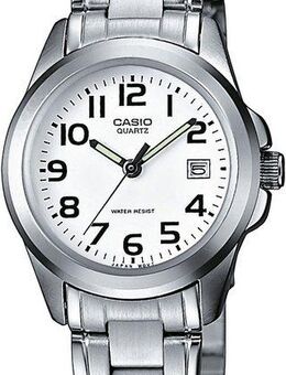 CASIO TIMELESS COLLECTION Quarzuhr LTP-1259PD-7BEG, Armbanduhr, Damenuhr, analog, Datum, Edelstahlarmband