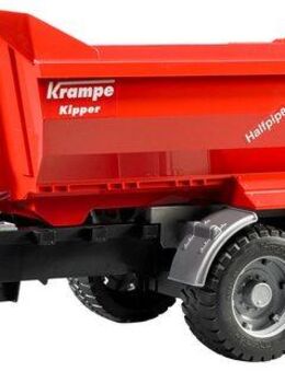 Bruder® Spielfahrzeug-Anhänger Krampe Kippanhänger Tandem Halfpipe 49 cm (02225), Made in Europe