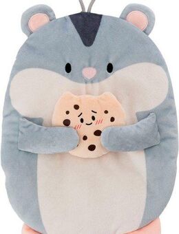 Nici Wärmflasche mymochi Hamster Shai mit Cookie, 300 ml, 30 cm, 2in1 - Kuscheltier & Wärmflasche in einem, enthält recyceltes Material