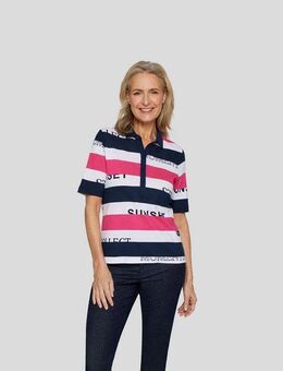 Rabe Poloshirt mit Colorblocking