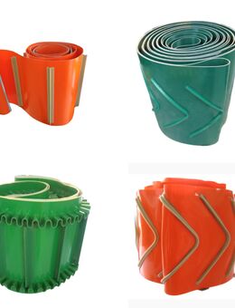 Förderband Transportband Futterband Stallband Rollband Abschiebeband Kuhfutterband Schaffutterband für Kühe Schafe Milchviehfütterung Rollbandwagen Abschiebewagen der Fabrikate Eder , Krampe, Drakkar, Krone, Strautmann, Fliegl, Joskin, Kröger, Brantner - Lüdenscheid