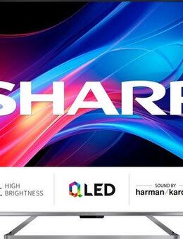 Sharp 4T-C75GP7x QLED-Fernseher (189 cm/75 Zoll, 4K Ultra HD, Google TV, Smart-TV)