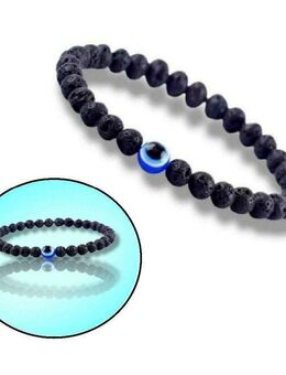 Schwarze Armband mit Blaue Nazar Boncuk Auge Schmuck Armreif Dehnbar Modeschmuck  11,90 €* - Villingen-Schwenningen
