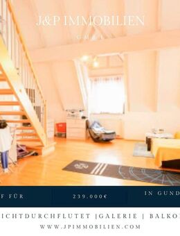 Lichtdurchflutete Maisonettewohnung mit Galerie und Balkon in zentraler Lage - Gundelfingen (Donau) Zentrum