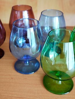 Vintage DDR Rauchglas Kognakschwenker - Gera