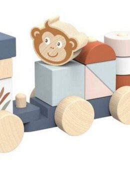 speedy monkey Stapelspielzeug Stapelzug, aus Holz, FSC® - schützt Wald