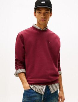 Tommy Jeans Sweatshirt TJM REG S FLAG CREW Mit besticktem Markenlogo auf Brusthöhe