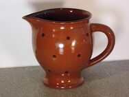 Keramik Krug braun mit Punkten Gießer Milchkrug 13 cm Vintage Deko 3,- - Flensburg