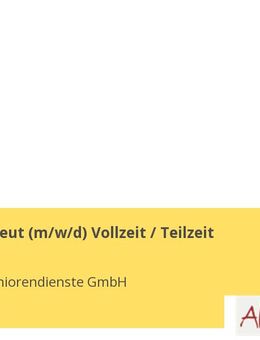 Ergotherapeut (m/w/d) Vollzeit / Teilzeit - Dresden