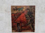 Kunstdruck auf Holz | Chagall | Rotes Haus | guter Zustand - Wiesbaden