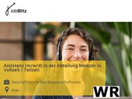 Assistenz (m/w/d) in der Abteilung Medizin in Vollzeit / Teilzeit - Köln