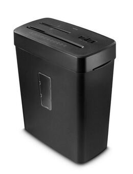 Hama Aktenvernichter Aktenvernichter Mikroschnitt (Papier, Plastik, CDs, Korb, 5 Blatt, P5), Mit Papierkorb, 2 x 12 mm Mini-Schnitzel, Automatik, Rücklauf