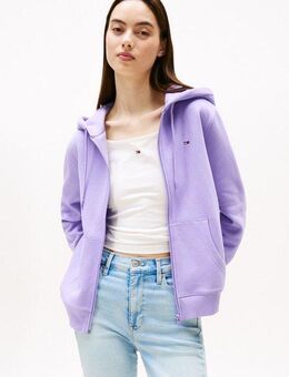 Tommy Jeans Sweatjacke TJW REG S FLAG ZIP THRU mit Logostickerei