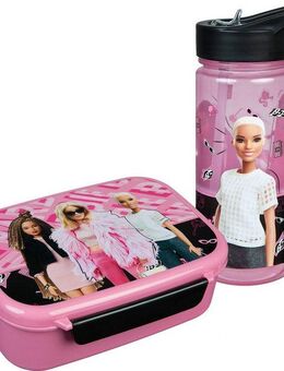 Scooli Lunchbox Brotzeitdose & Trinkflasche, Barbie, Kunststoff, (Set, 2-tlg), mit Trinkflasche