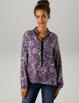 Aniston CASUAL Schlupfbluse mit großflächigem Paisley-Druck