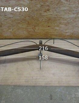 Alko Delta-Achse gebr., zB für Tabbert Comtesse 530 BJ89, ca 216cm (1300kg AXS1200-5) grünes Typenschild - Schotten Zentrum