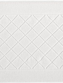Kleine Wolke Badematte Bridge, Höhe 70 mm, beidseitig nutzbar, fußbodenheizungsgeeignet, Baumwolle, rechteckig, Badteppich, Frottier-Qualität, Uni Farben, Karo Muster