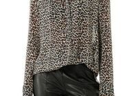 Comma Langarmbluse mit Animal-Print