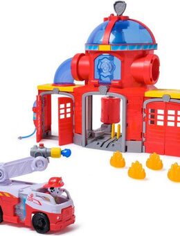 Spin Master Spiel-Feuerwehrwache PAW Patrol Fire Rescue - Feuerwehr-Station, inkl. Marshall und Fahrzeug, mit Licht- und Soundeffekten
