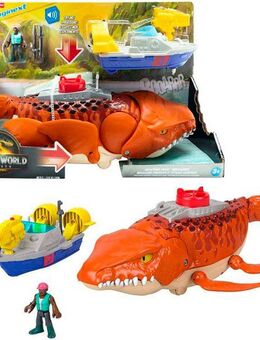 Fisher-Price® Spielfigur Imaginext Jurassic World, Rebirth, Schnapp Mosasaurus, mit Soundeffekten und Bewegungsmechanismen