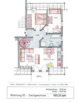 Neuwertige Exclusive/Moderne/Helle Maisonettwohnung 4 Zimmer im Neubaugebiet Sennfeld/Rempertshag - Sennfeld