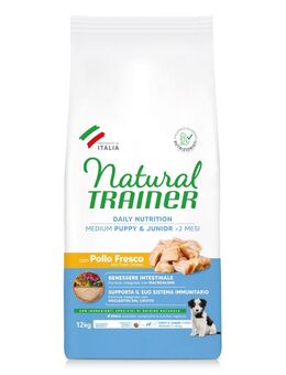Natural Trainer Puppy & Junior Medium mit Huhn - 12 kg