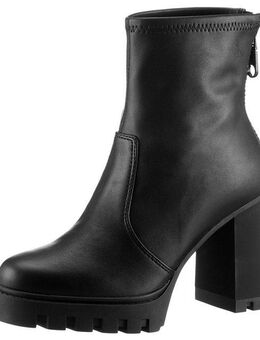 Calvin Klein Jeans HEEL PLATFORM ZIP BOOT MG NAPPA High-Heel-Stiefelette, Ankleboots, Stiefelette, Blockabsatz, mit Fersen-Reißverschluss