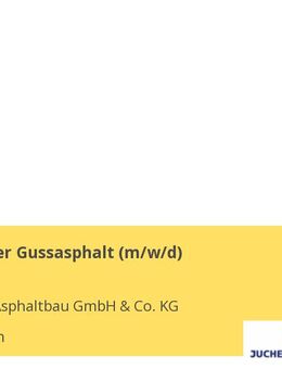 Facharbeiter Gussasphalt (m/w/d) - Allenbach