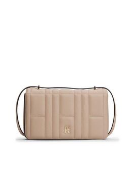 Tommy Hilfiger Umhängetasche TH FEMININE CONV CROSSOVER, Damen-Schultertasche, Clutch, Minibag mit modischer Steppung