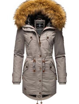 Marikoo Wintermantel La Viva Prc stylischer Winterparka mit abnehmbarem Kunstfell
