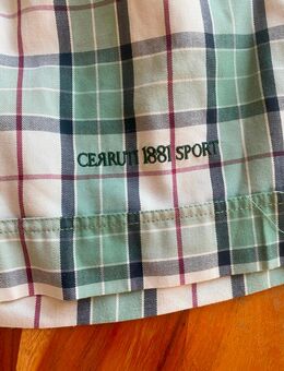 CERRUTI 1881 SPORT GOLF Shorts Herren Gr46 grün beige rot kariert Bundweite 50cm - Wolfratshausen